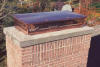 copper chimney cap, custom copper chimney cap, installed copper chimney cap