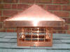 hip style copper chimney cap