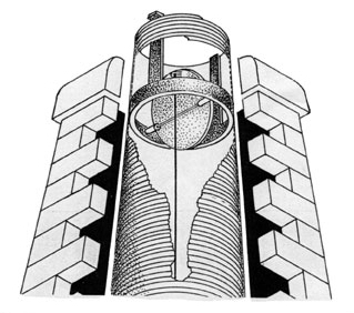 chimney damper for round flue spider damper