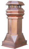 Custom Copper Chimney Pot