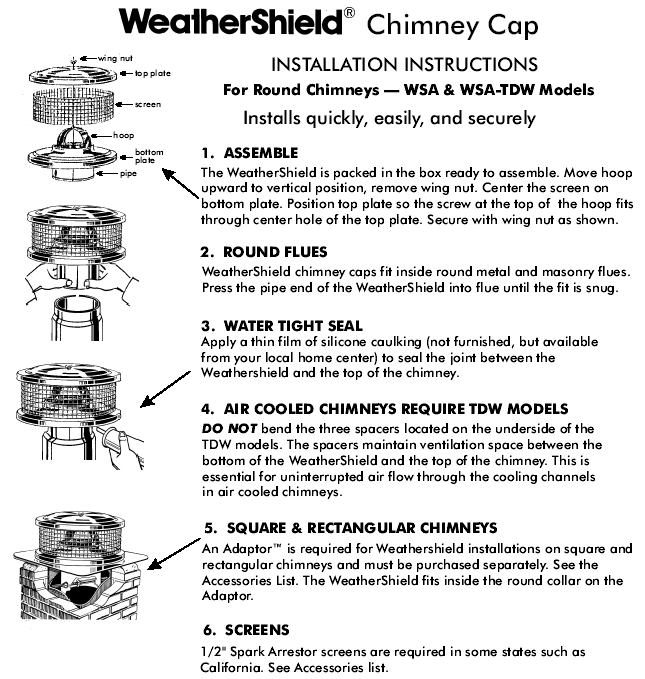  Chimney Caps - Covers & Downdraft Solutions